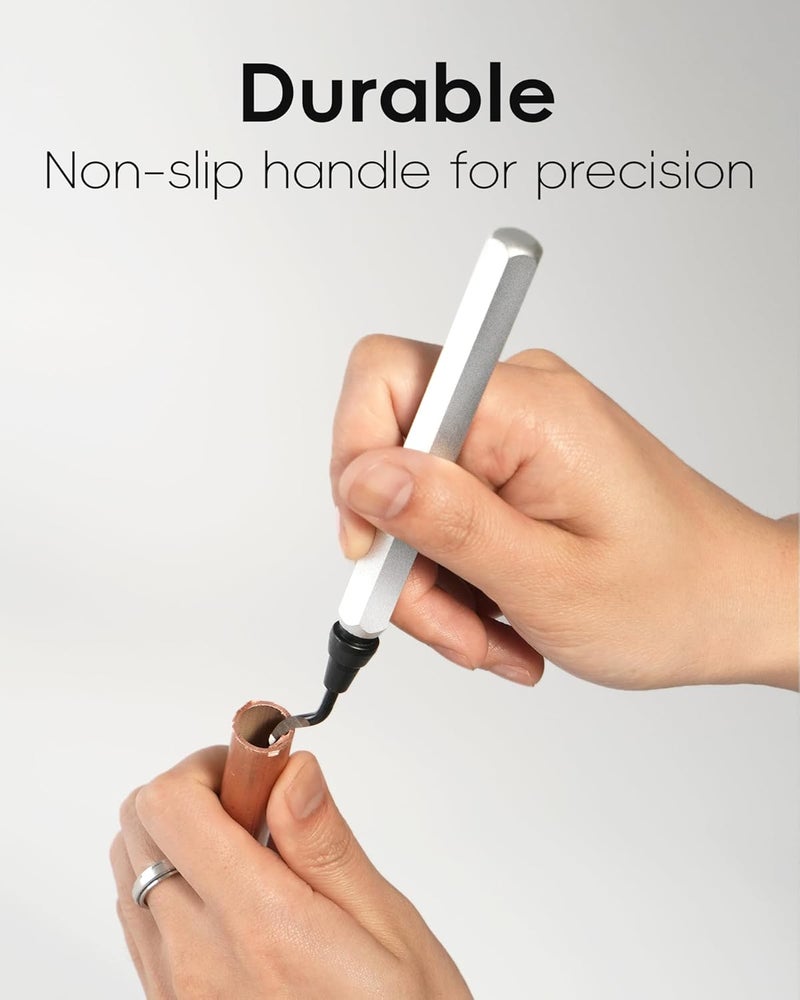 voltrish 11-Blade Deburring Tool for 3D Printing, Premium High-Speed Steel Blades for Smooth Edge Finishing - Ideal for HVAC, Metal & Resin & Professional Conduit Reaming, 3D Printer Accessories - Image 4